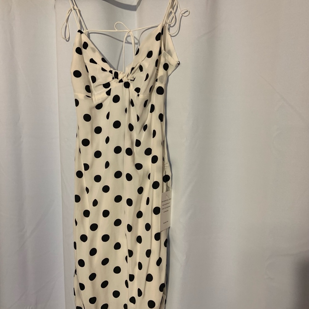 Brand New With Tag. For Love And Lemons black and white polka dot dress size M.